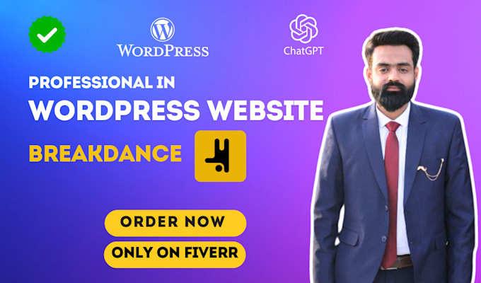 Gig Preview - Design professional wordpress with breakdance builder