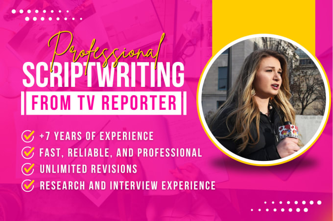 Bestseller - write your professional script as a TV reporter