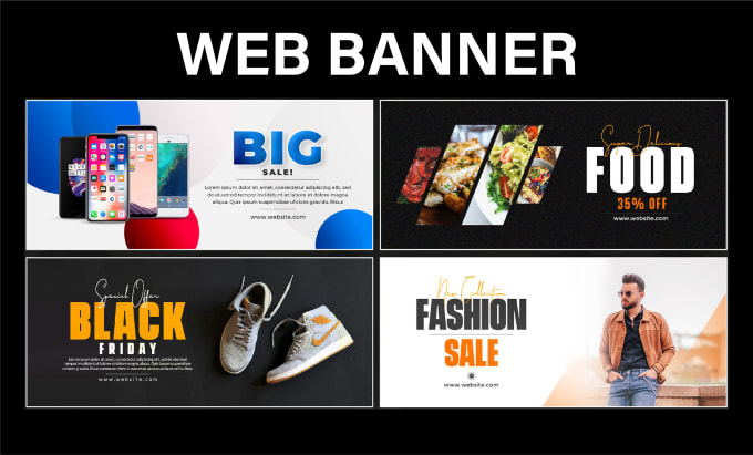 Gig Preview - Design a eye catchy professional banner for your website