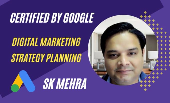 Gig Preview - Coach 1 on 1 google ads digital marketing strategy planning