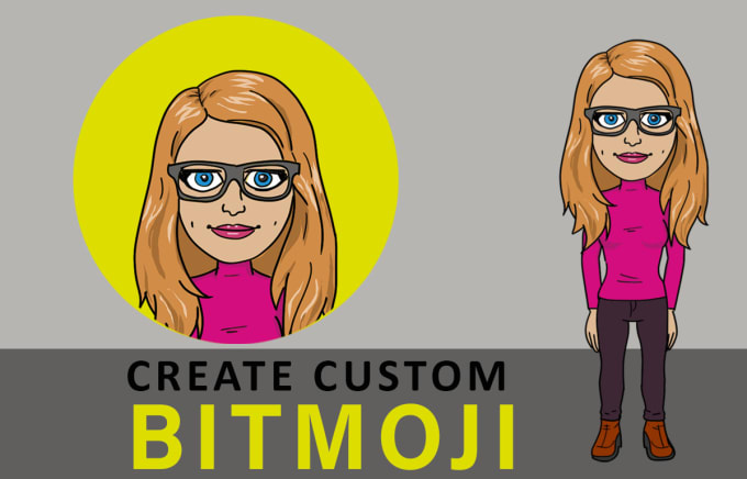 Gig Preview - Create bitmoji cartoon caricature vector art for you