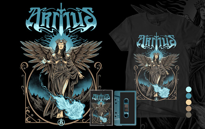 Gig Preview - Amazing tshirt design for metal, rock, stoner, sludge, doom