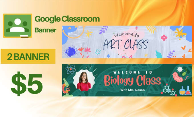 Gig Preview - Create fascinating google classroom header