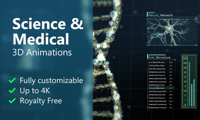 Gig Preview - Create a science and medical animation with visual effects