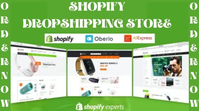 Gig Preview - Build or redesign shopify store, setup affiliate shopify store dropshiping store