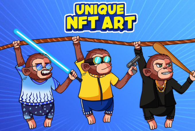 Gig Preview - Create custom nft art collection