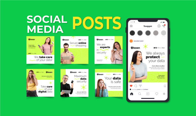 Gig Preview - Create 20 attractive social media posts design