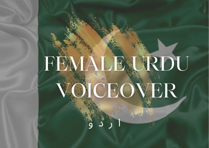 Gig Preview - Provide female urdu voiceover