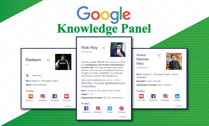 Gig Preview - Create a google knowledge panel for musical artist