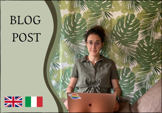 Gig Preview - Write your italian or english blog post