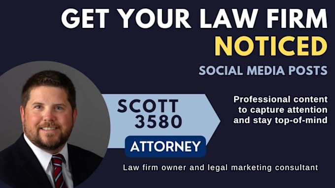 Gig Preview - Design social media posts for your law firm