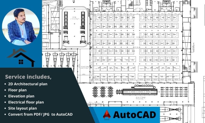 Gig Preview - Draw 2d architecture plan in autocad