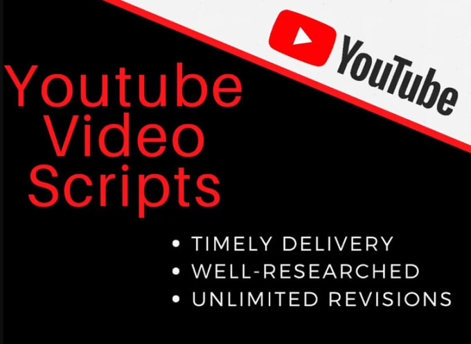 Gig Preview - Write highly engaging and catchy youtube video script