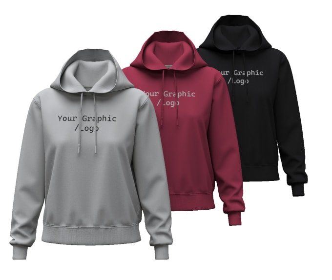 Gig Preview - Create 3d mockup for hoodie in clo or browzwear vstitcher