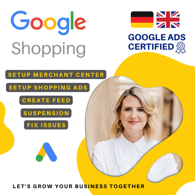 Gig Preview - Set up google shopping ads campaign in german and englisch