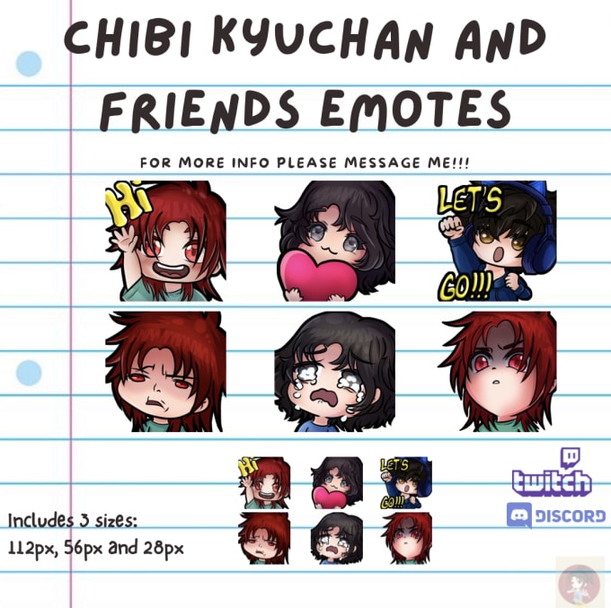 Gig Preview - Draw emotes and stickers for twitch and discord