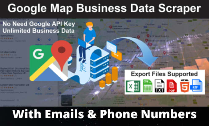 Gig Preview - Do target google maps data scraping with emails within a 24 hours