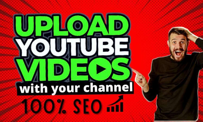 Gig Preview - Upload videos to your youtube channel with best SEO