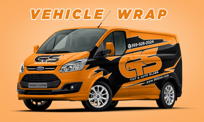 Gig Preview - Design branding car wrap, vehicle wrap, truck wrap and van wrap design