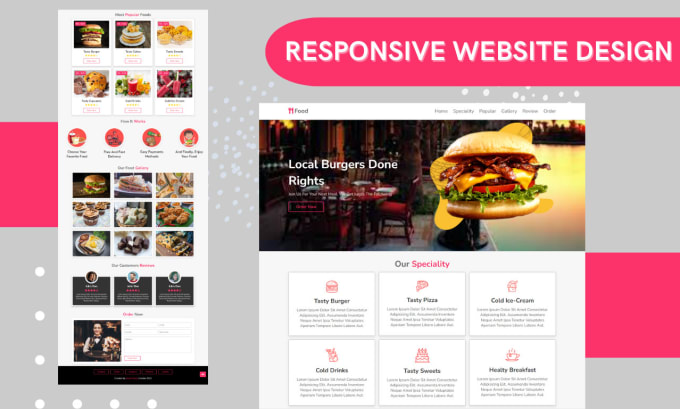 Gig Preview - Create responsive web design for professional website