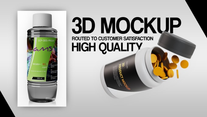 Gig Preview - Do a 3d product mockup