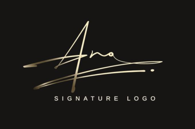 Gig Preview - Design business signature and luxury handwritten logo