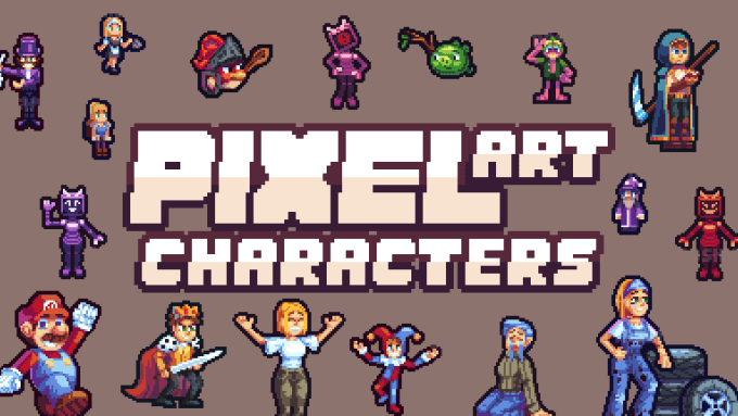 Gig Preview - Draw pixel art characters for you