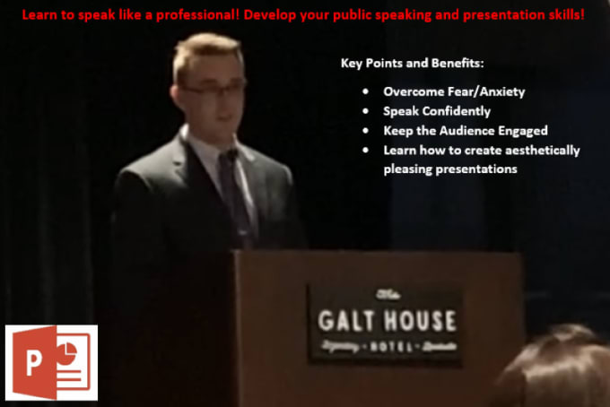 Gig Preview - Help you become a confident and eloquent public speaker