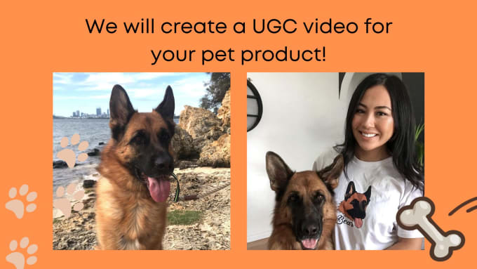 Gig Preview - Create ugc for your dog products or pet brand