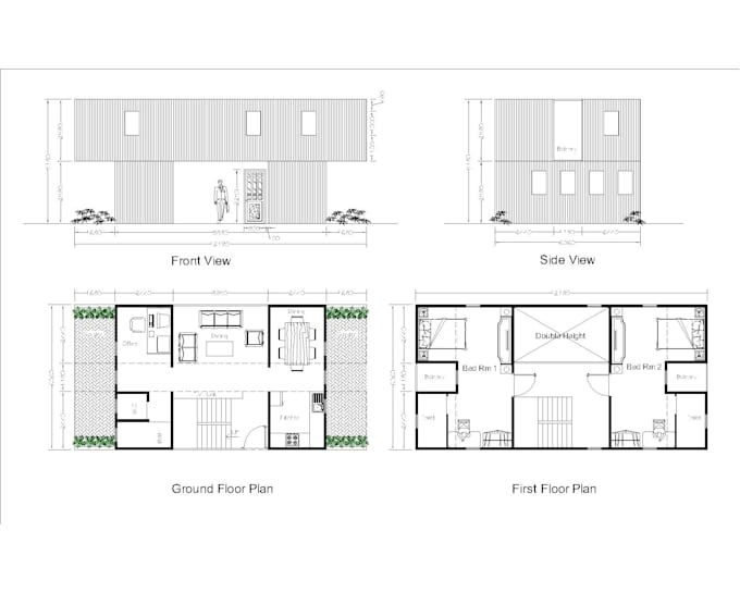 Shipping Container Drawings Autocad 1047x827