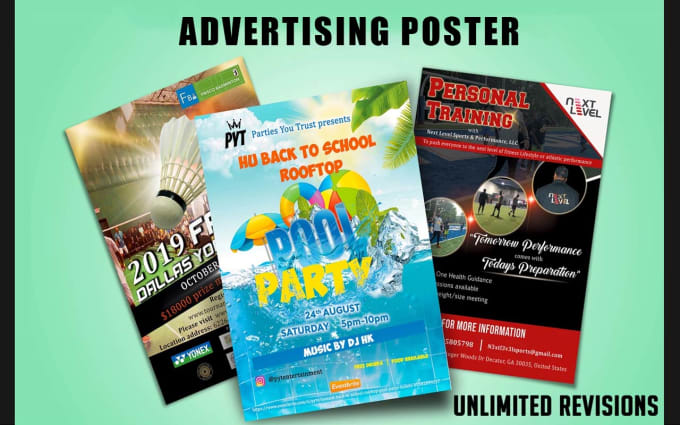 Gig Preview - Design creative and unique your advertising poster