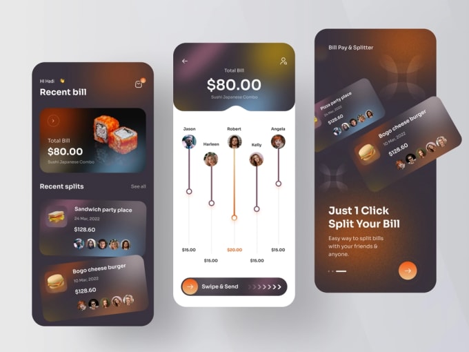 Gig Preview - Design creative web and mobile UI UX mockups