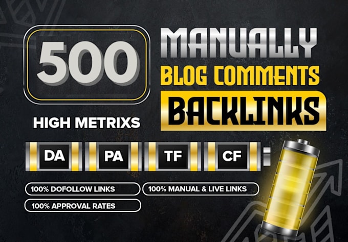 Gig Preview - Make manually 500 unique high quality dofollow blog comments white hat backlinks