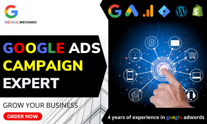 Gig Preview - Setup your google adwords campaign, PPC search ads campaign