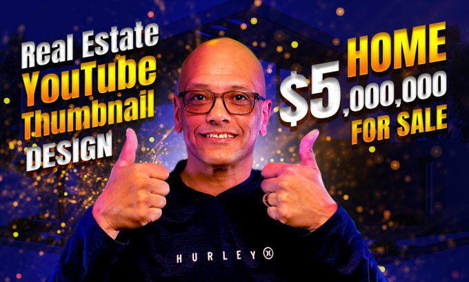 Gig Preview - Design youtube thumbnail for real estate