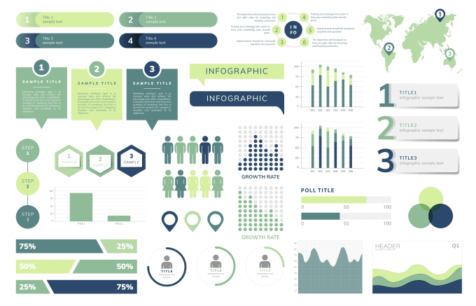 Bestseller - design business infographic, workflow, org chart, or process flowchart diagram