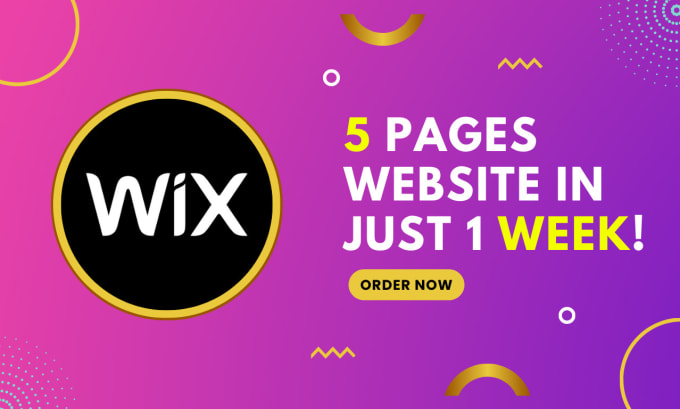 Gig Preview - Do 5 page website in just 1 week through wix