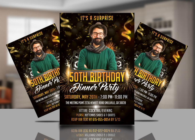 Gig Preview - Design birthday flyer, grand opening, new year or any event flyer or poster