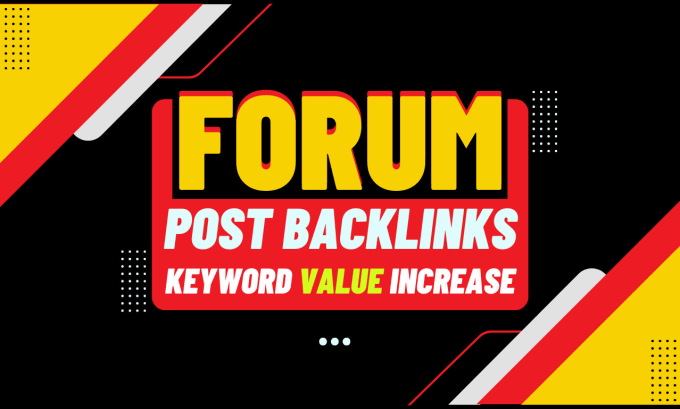 Gig Preview - Provide high authority forum posting SEO backlinks