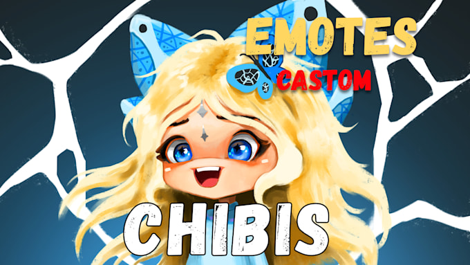 Bestseller - custom emotes, cute chibis twitch, sub