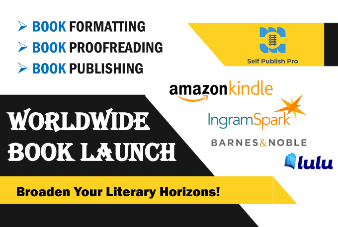 Gig Preview - Publish your book on amazon kindle lulu ingramspark kobo etc