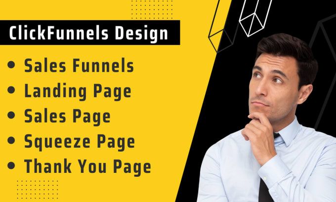 Gig Preview - Design clickfunnels sales funnel, sales page, landing page