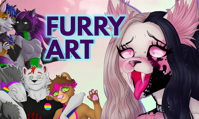 Gig Preview - Draw furry art sfw, fursona, reference sheet, many styles