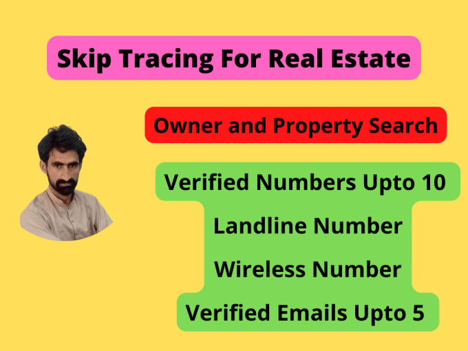 Gig Preview - Do skip tracing for real estate