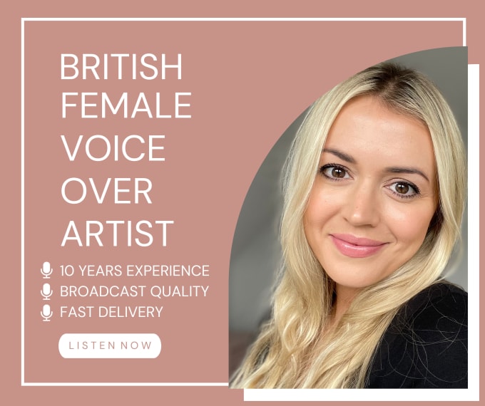 Bestseller - record a professional british female voice over