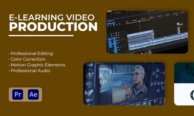 Gig Preview - Edit your elearning, online courses teaching videos