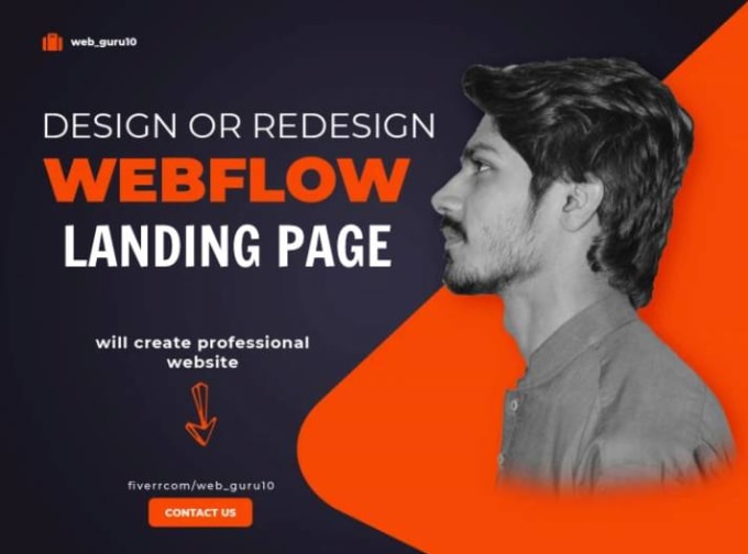 Gig Preview - Design an attractive and professional webflow landing page