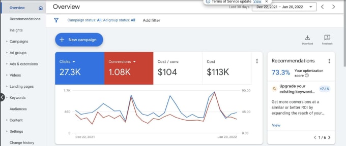 Gig Preview - Setup and manage google ads adwords PPC campaign