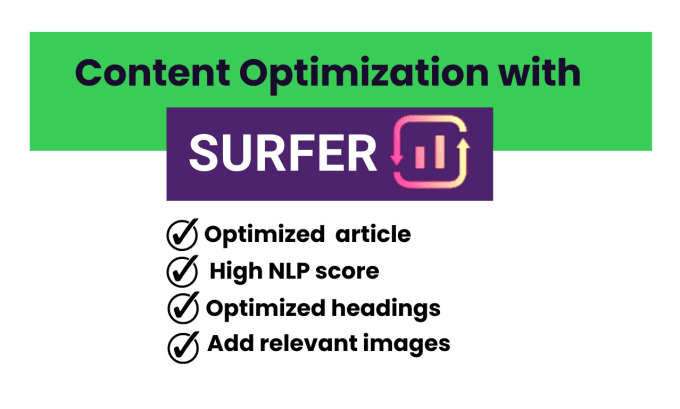 Gig Preview - Increase surfer seo nlp score and optimize existing content to improve rank