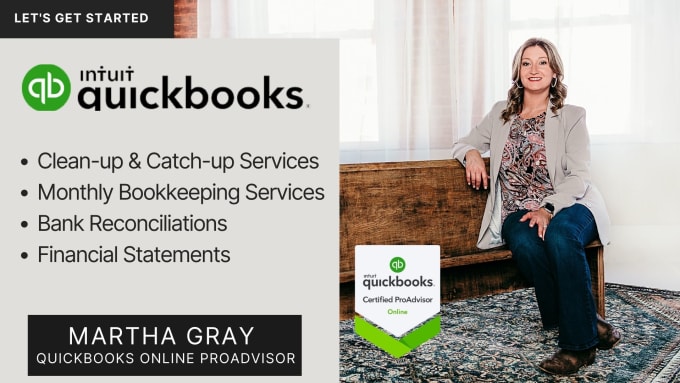 Gig Preview - Setup, catch up, and bookkeep on quickbooks online